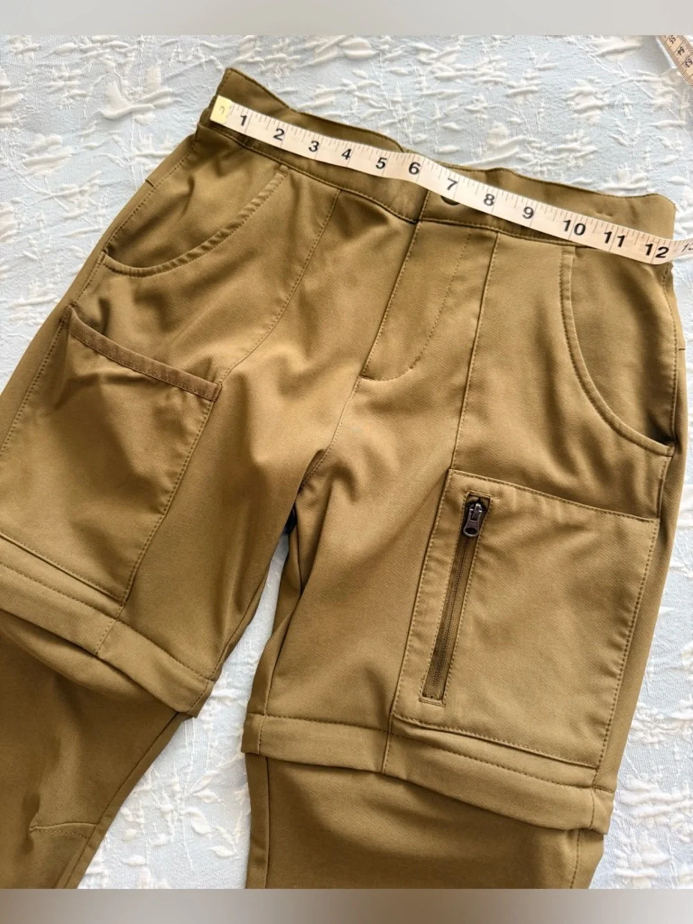 NWOT Columbia Olive Green Kids Convertible Cargo Pants - Picture 9 of 14